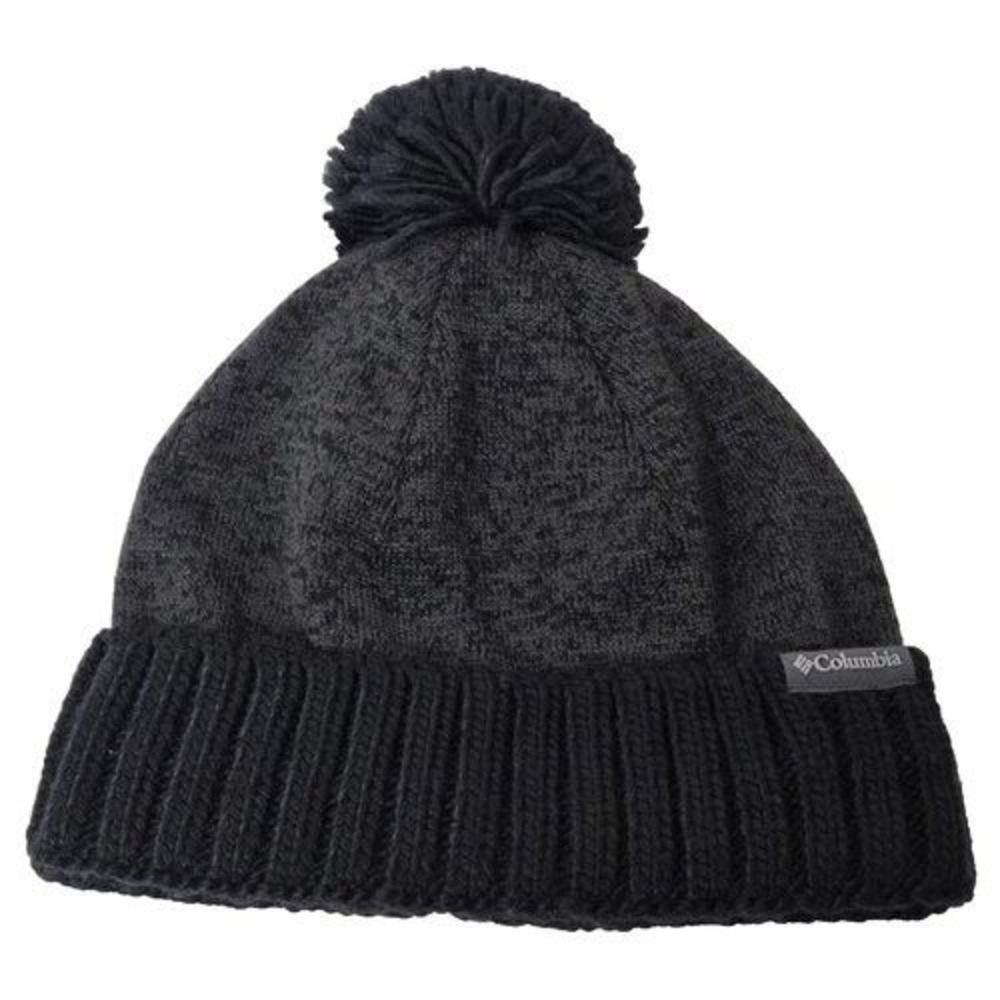 Columbia Winter Unisex Black Sweater Weather Pom Beanie One Size NEW